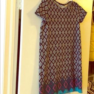 Aztec shift dress